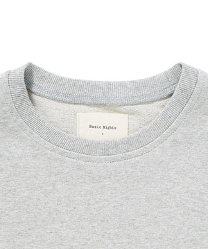 045 Heavy Weight Tee Light Gray T-Shirt _ Basic Rights