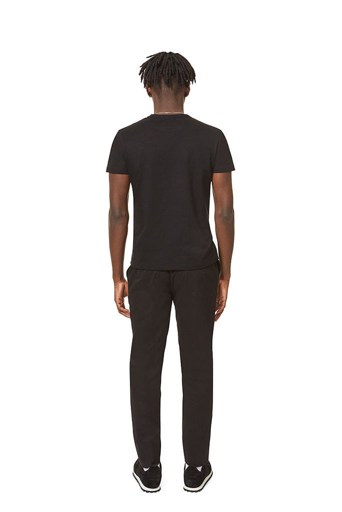 Twisted Rib Neck Tee Black T-Shirt _ Basic Rights