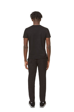 Twisted Rib Neck Tee Black T-Shirt _ Basic Rights