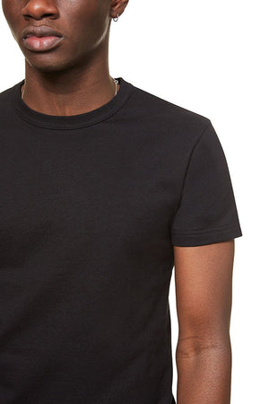 Twisted Rib Neck Tee Black T-Shirt _ Basic Rights