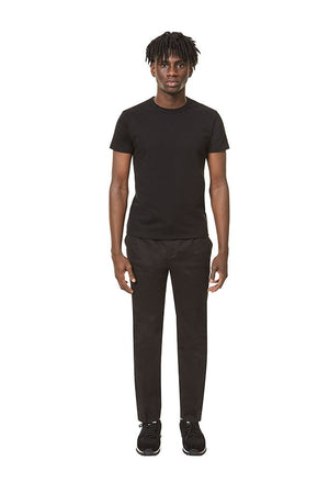 Twisted Rib Neck Tee Black T-Shirt _ Basic Rights