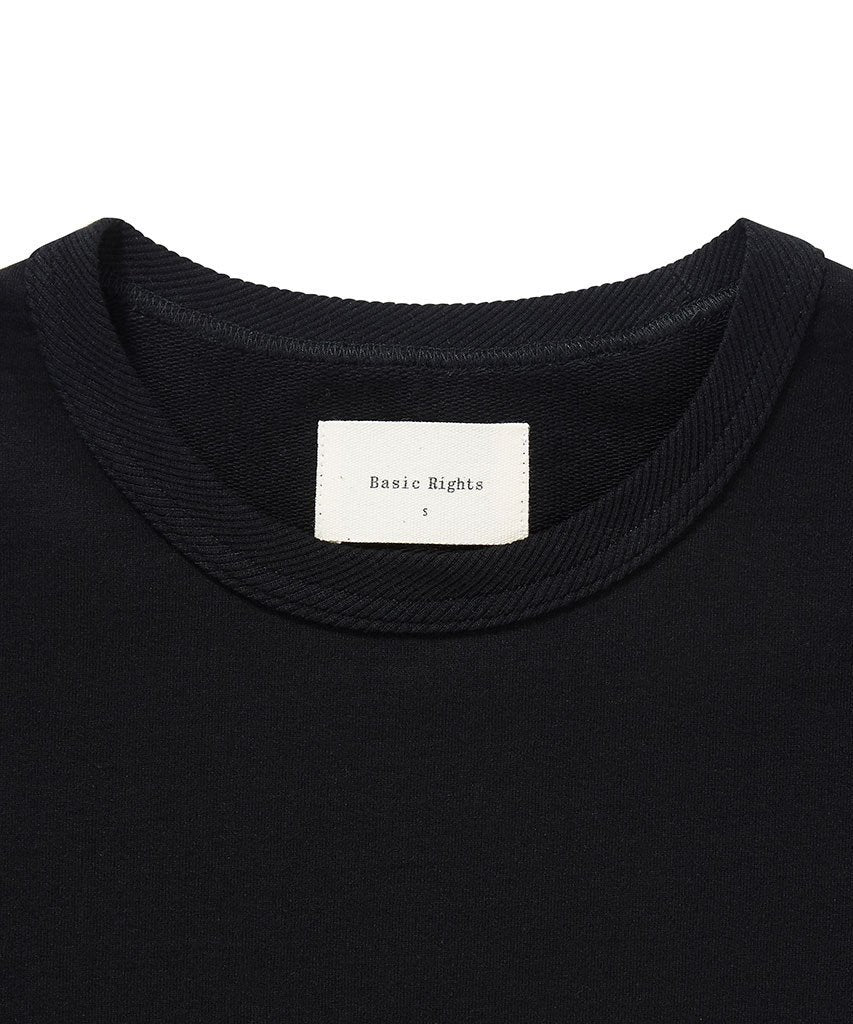 Twisted Rib Neck Tee Black T-Shirt _ Basic Rights