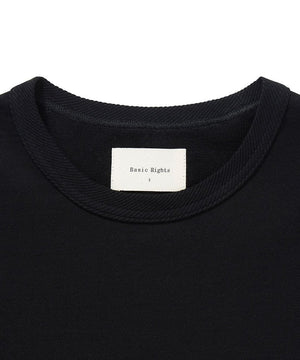 Twisted Rib Neck Tee Black T-Shirt _ Basic Rights