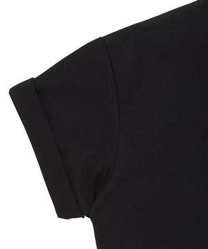 Twisted Rib Neck Tee Black T-Shirt _ Basic Rights