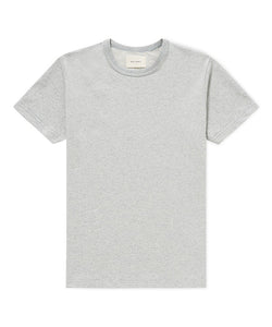 Twisted Rib Neck Tee Light Gray T-Shirt _ Basic Rights