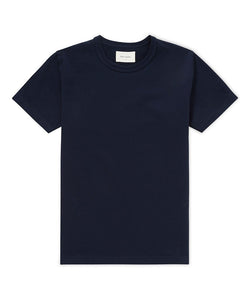 Twisted Rib Neck Tee Navy T-Shirt _ Basic Rights