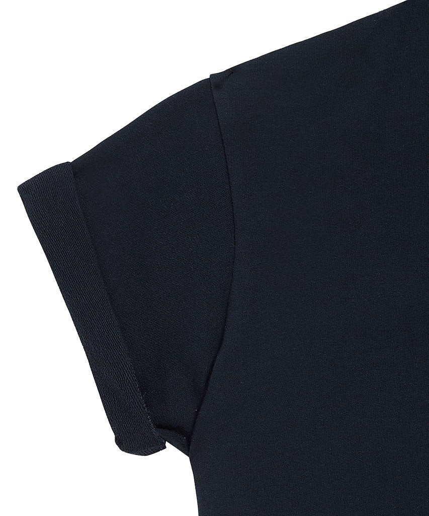 Twisted Rib Neck Tee Navy T-Shirt _ Basic Rights