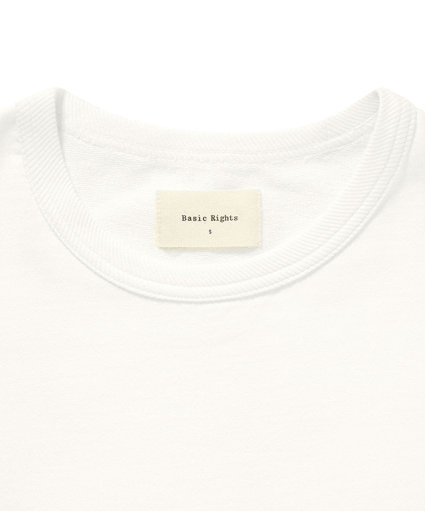 Twisted Rib Neck Tee White T-Shirt _ Basic Rights