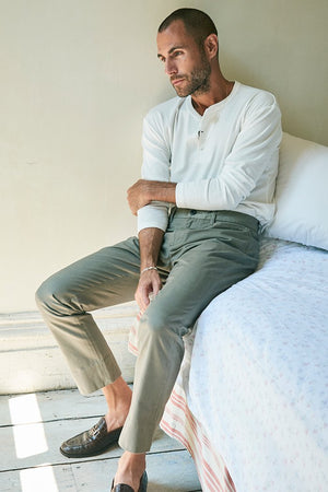 Basic Rights Straight Leg Pants Moss