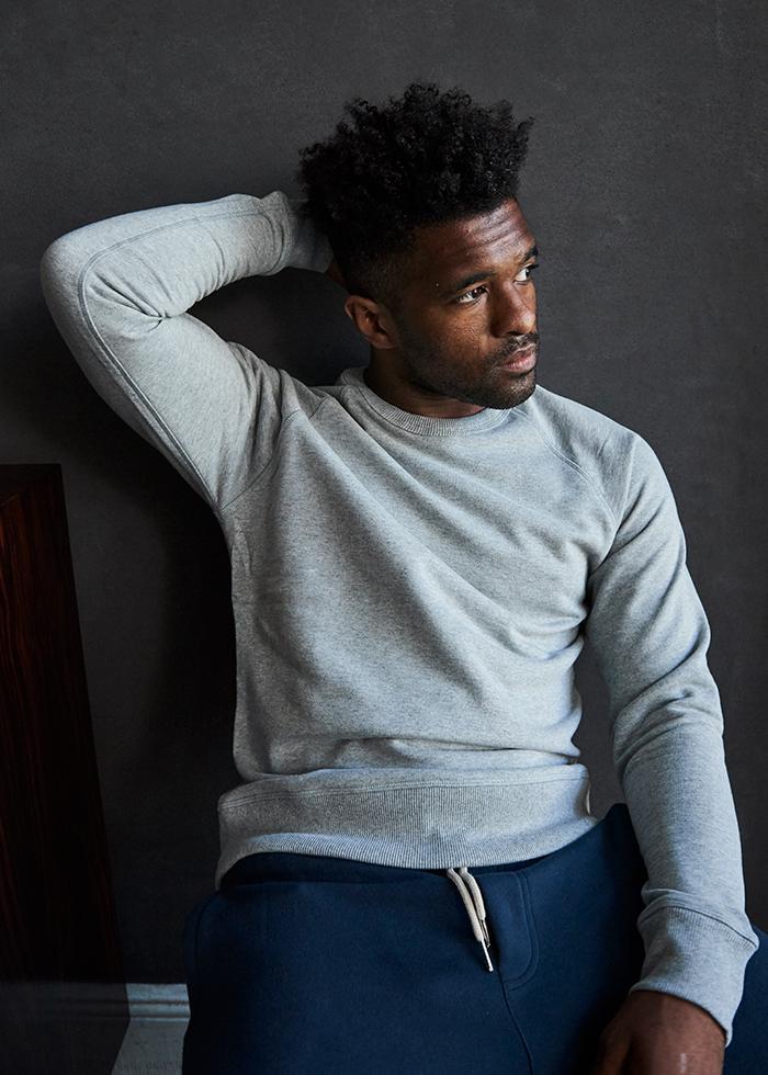 Basic Rights Crew Sweatshirt Gray