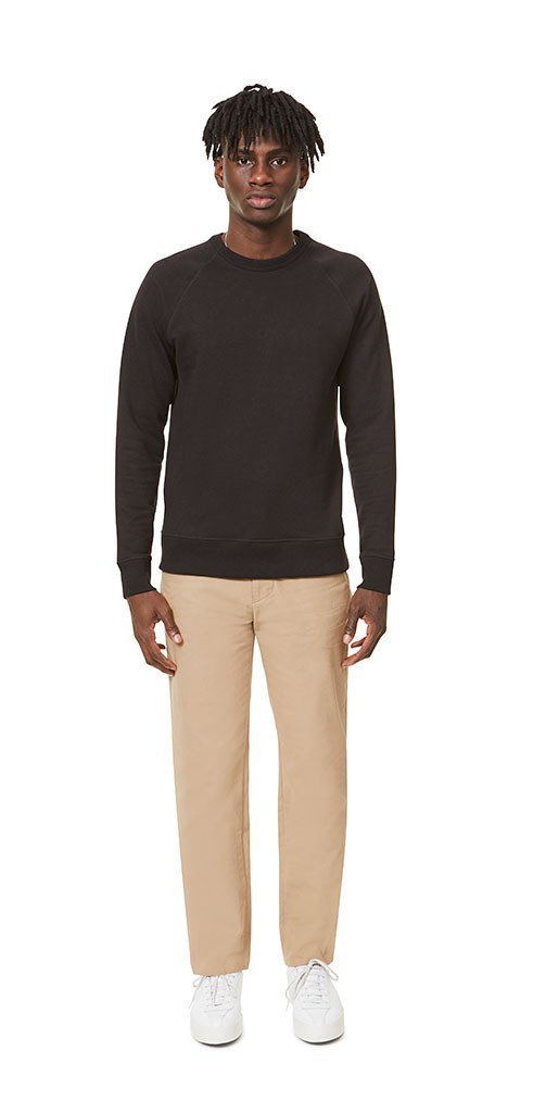 066 Crewneck Sweatshirt Black Sweatshirt _ Basic Rights