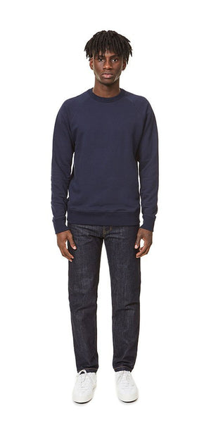 066 Crewneck Sweatshirt Navy Sweatshirt _ Basic Rights