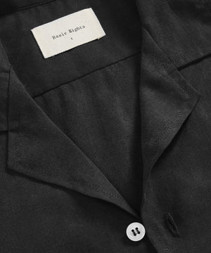 Basic Rights Camp Collar Shirt Black