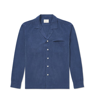 Basic Rights Camp Collar Shirt Navy