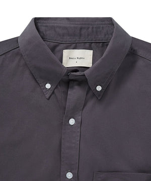 Button Down Shirt Flint/Purple Shirt _ Basic Rights