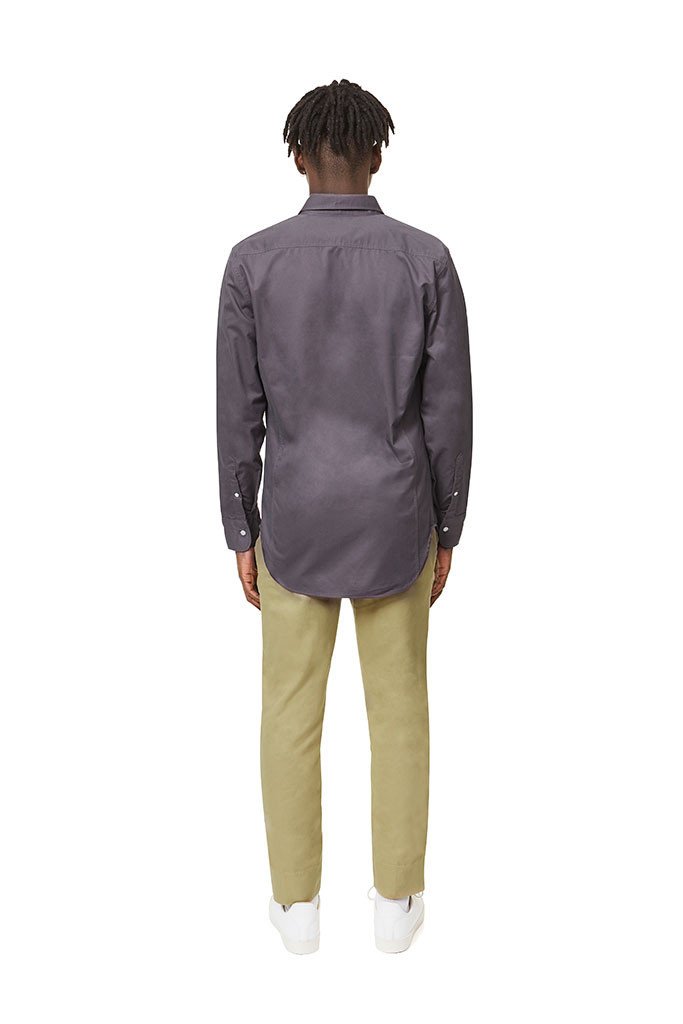 Button Down Shirt Flint/Purple Shirt _ Basic Rights