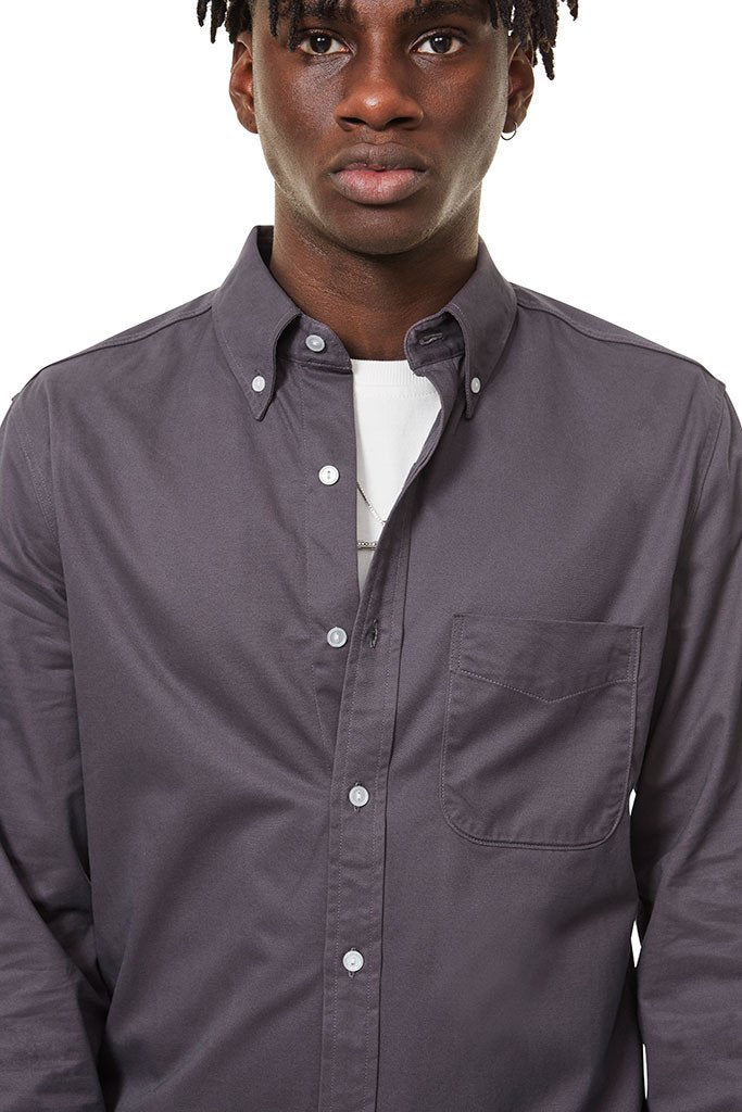 Button Down Shirt Flint/Purple Shirt _ Basic Rights