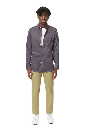 Button Down Shirt Flint/Purple Shirt _ Basic Rights