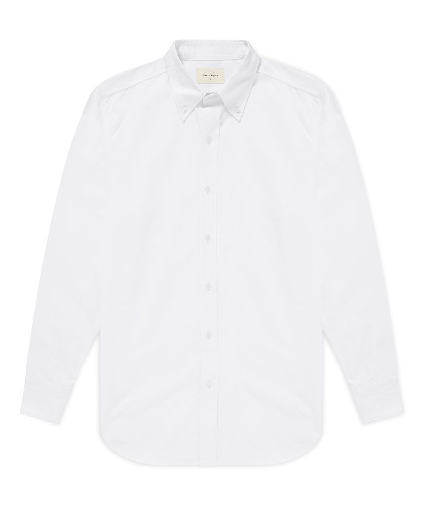 Button Down Shirt White Shirt _ Basic Rights