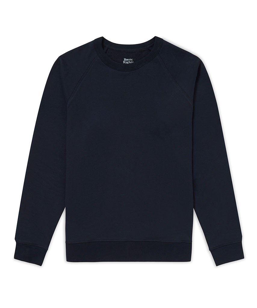 066 Crewneck Sweatshirt Navy Sweatshirt _ Basic Rights
