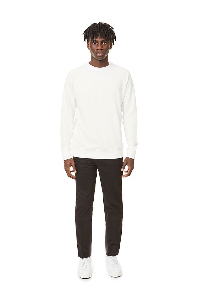 066 Crewneck Sweatshirt White Sweatshirt _ Basic Rights