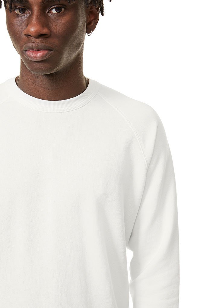 066 Crewneck Sweatshirt White Sweatshirt _ Basic Rights