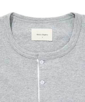 Long Sleeve Henley Gray Basic Rights