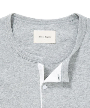 Long Sleeve Henley Gray Basic Rights