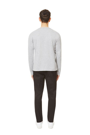 Long Sleeve Henley Light Gray Henley _ Basic Rights