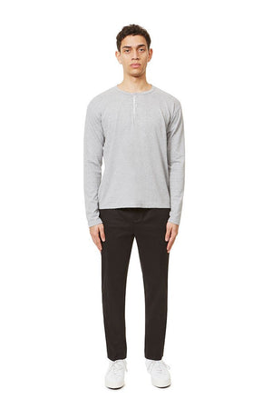 Long Sleeve Henley Light Gray Henley _ Basic Rights