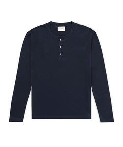 Long Sleeve Henley Navy Henley _ Basic Rights