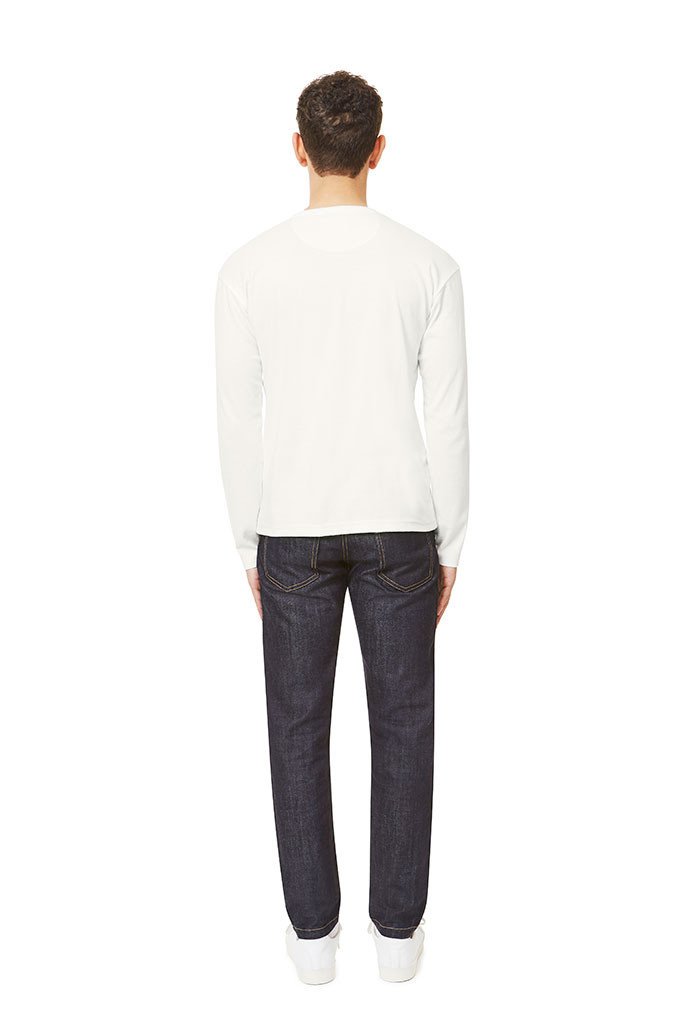 Long Sleeve Henley Off-white Henley _ Basic Rights