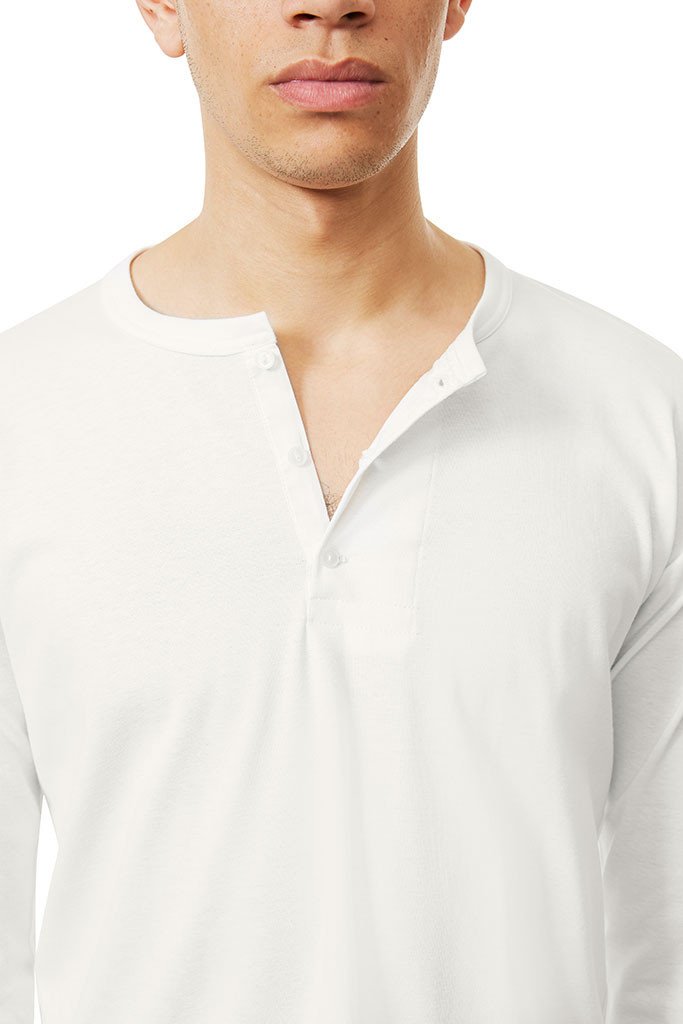 Long Sleeve Henley Off-white Henley _ Basic Rights