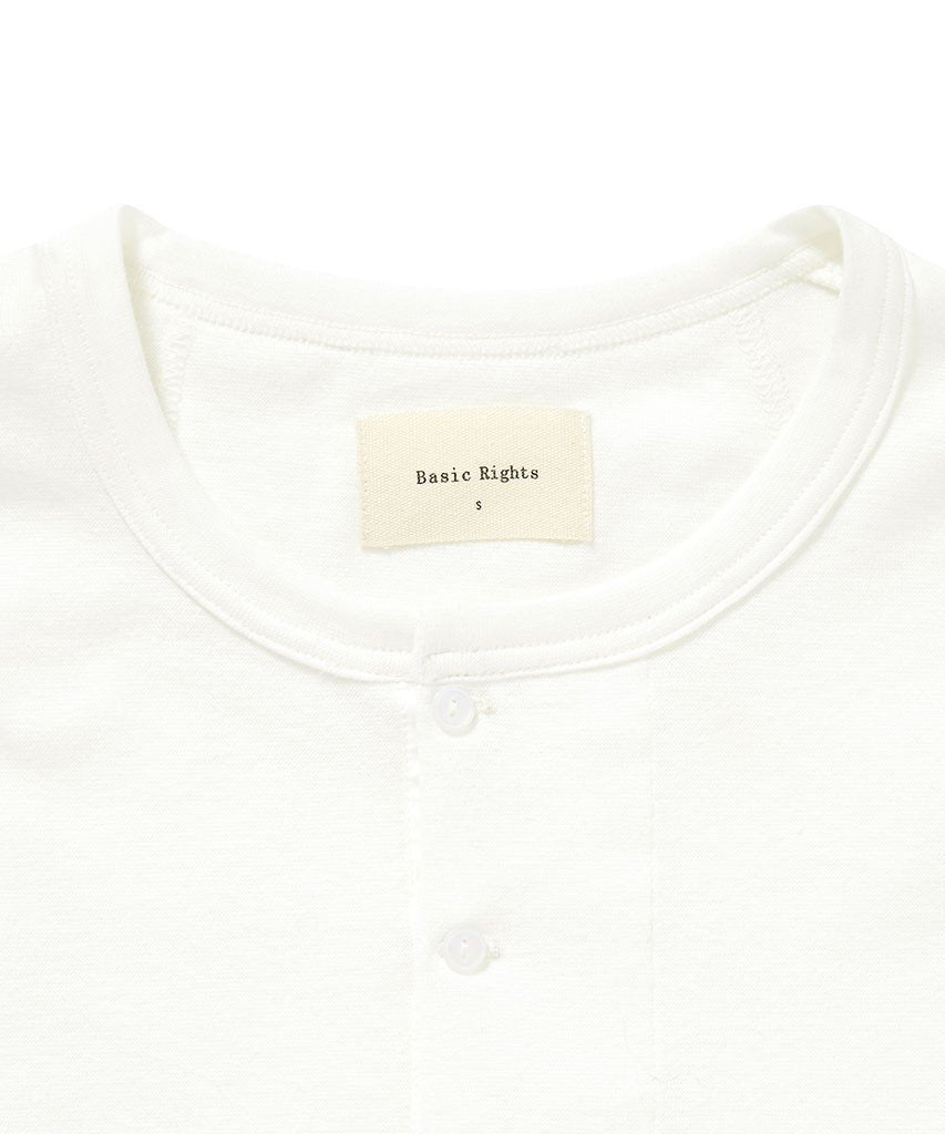 Long Sleeve Henley Off-white Henley _ Basic Rights