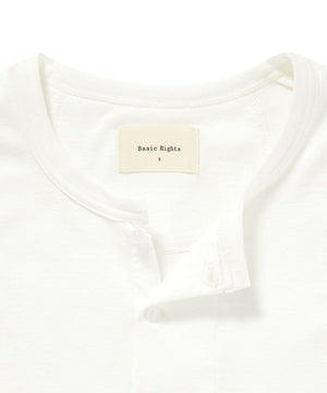 Long Sleeve Henley Off-white Henley _ Basic Rights