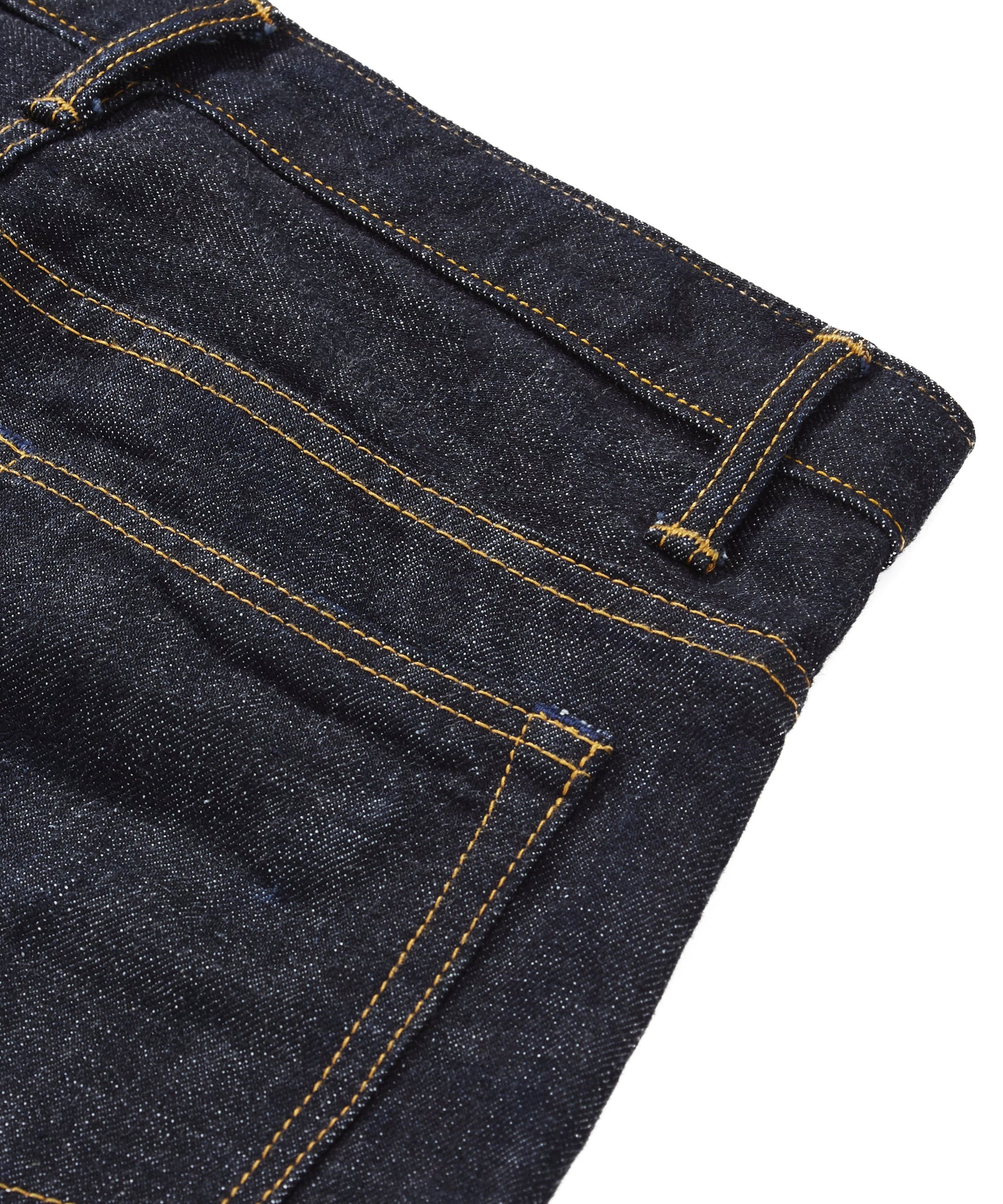 Straight Leg Selvage Denim Jeans - Basic Rights