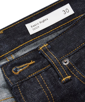 Straight Leg Selvage Denim Jeans - Basic Rights