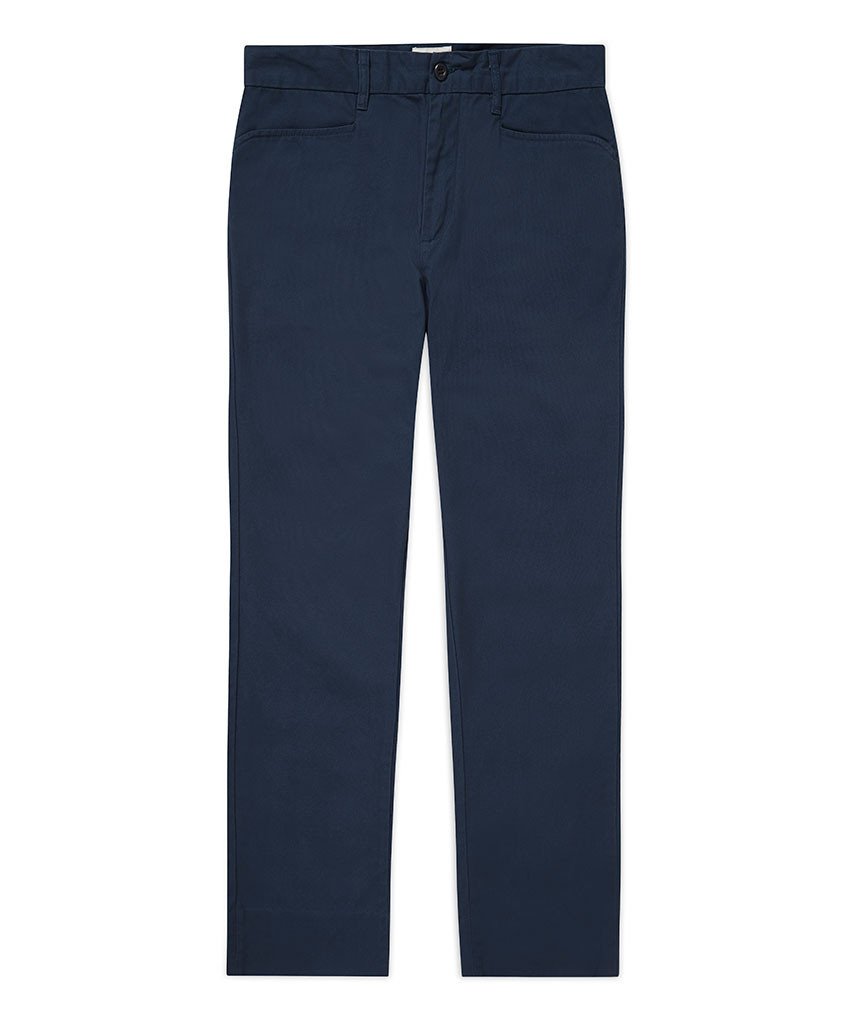 Straight Leg Pants Blue Pants _ Basic Rights