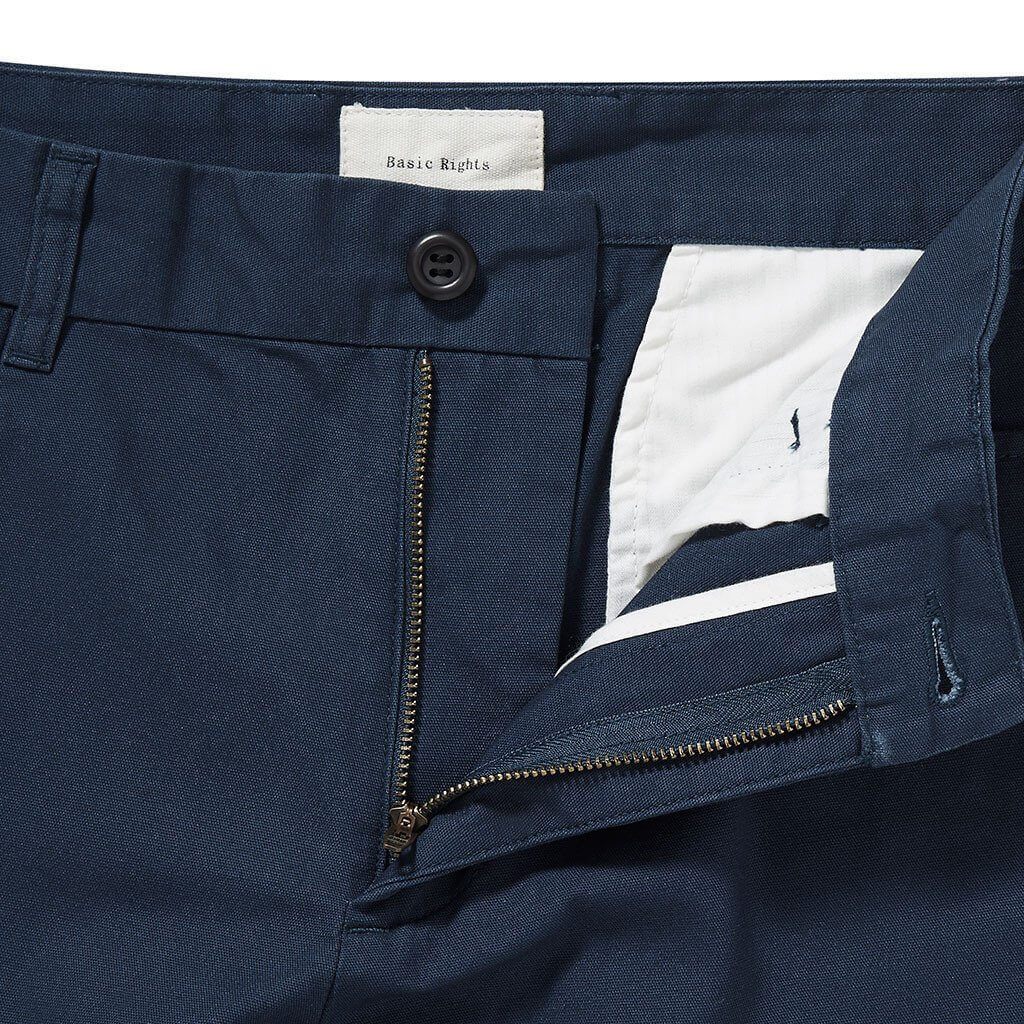 Straight Leg Pants Navy Basic Rights