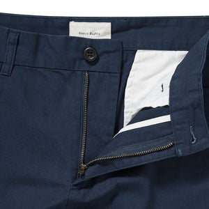 Straight Leg Pants Navy Basic Rights