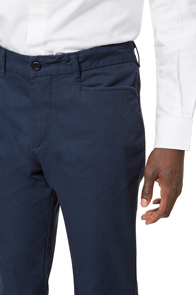 Straight Leg Pants Blue Pants _ Basic Rights
