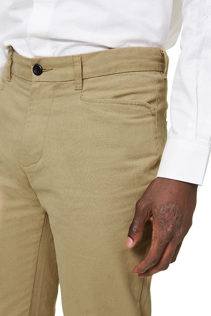 Straight Leg Pants Tan Pants _ Basic Rights
