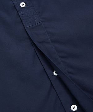 202 Straight Placket Shirt Navy Shirt _ Basic Rights