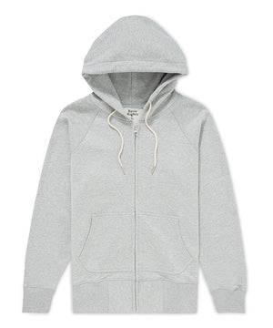 078 Zip Hoodie Gray Hoodie _ Basic Rights
