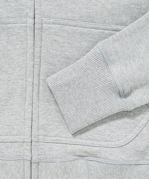 Zip Up Hoodie Gray Basic Rights