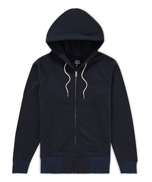 078 Zip Hoodie Navy Hoodie _ Basic Rights
