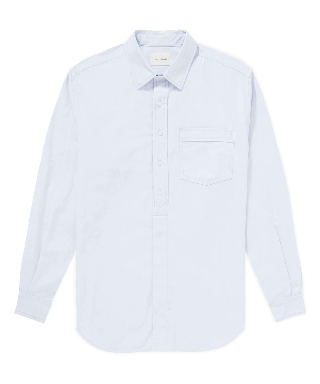 Placket Shirt - Light Blue